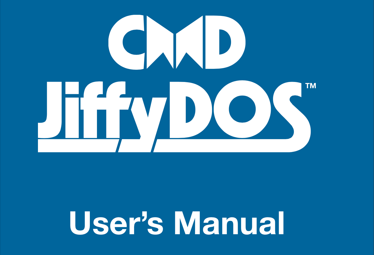 JiffyDOS User’s Manual